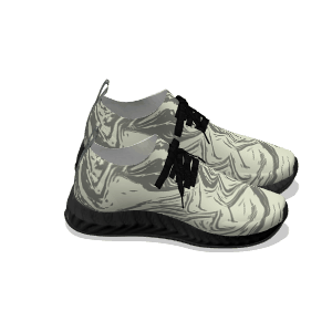 Camo Green Water Stone - Black Soles