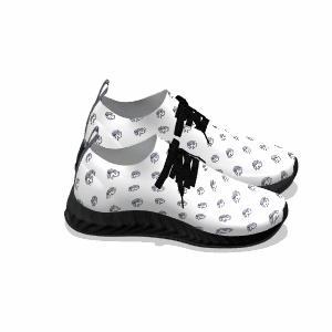 Koi Fish White - Black Soles