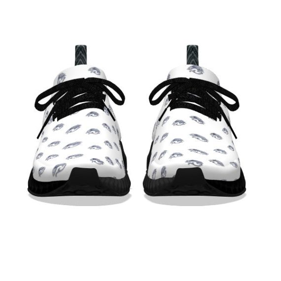 Koi Fish White - Black Soles