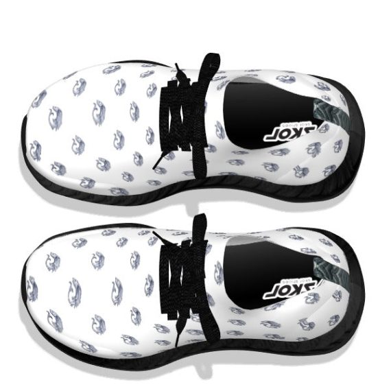 Koi Fish White - Black Soles