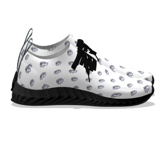 Koi Fish White - Black Soles